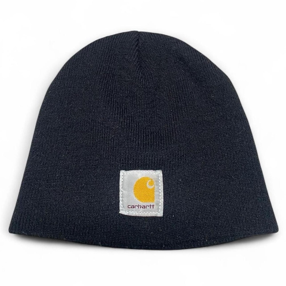 Y2K Carhartt black beanie